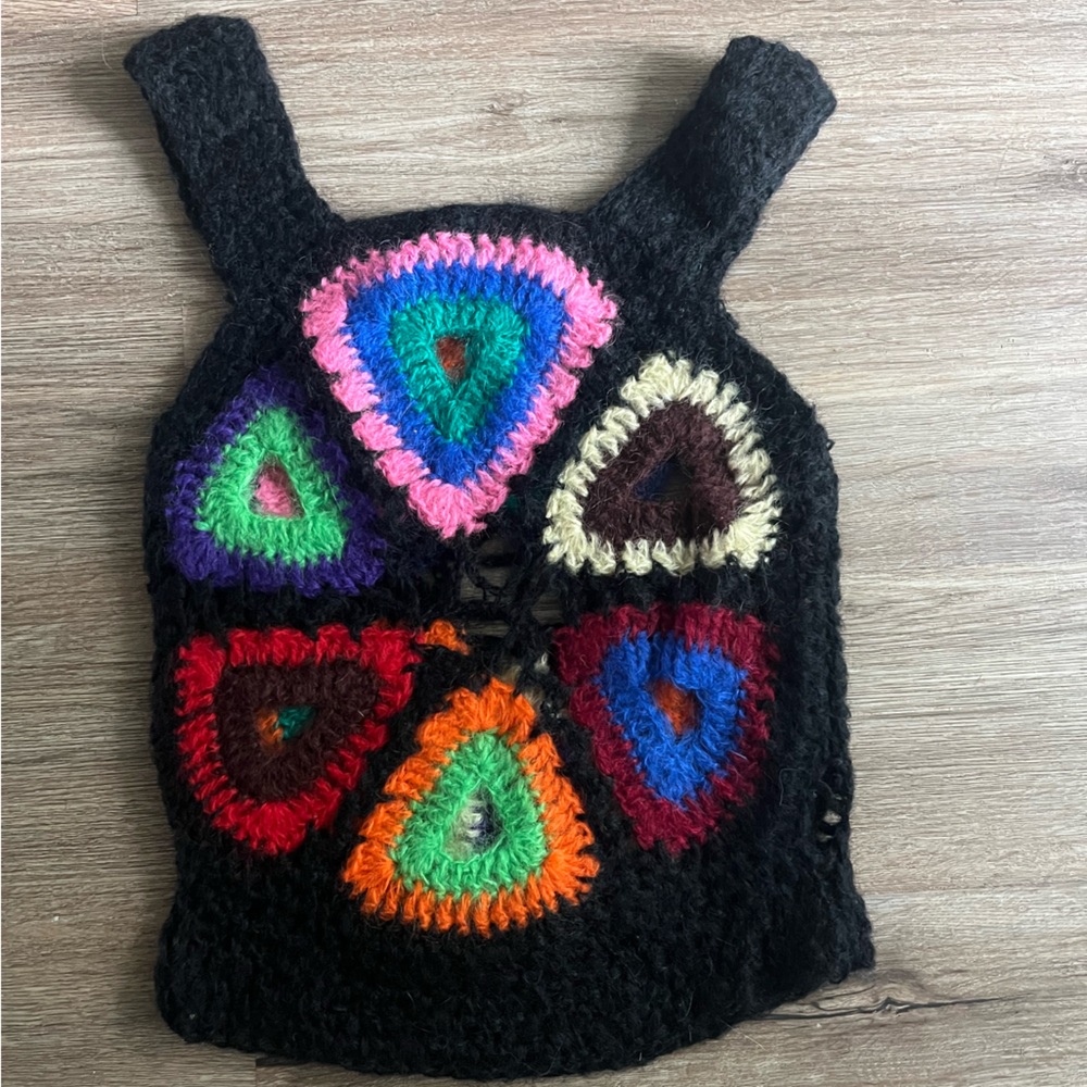 Vintage Mr. D Colorful Crochet Tank Top